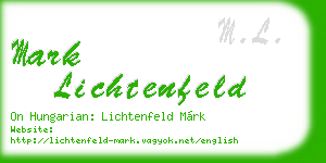 mark lichtenfeld business card